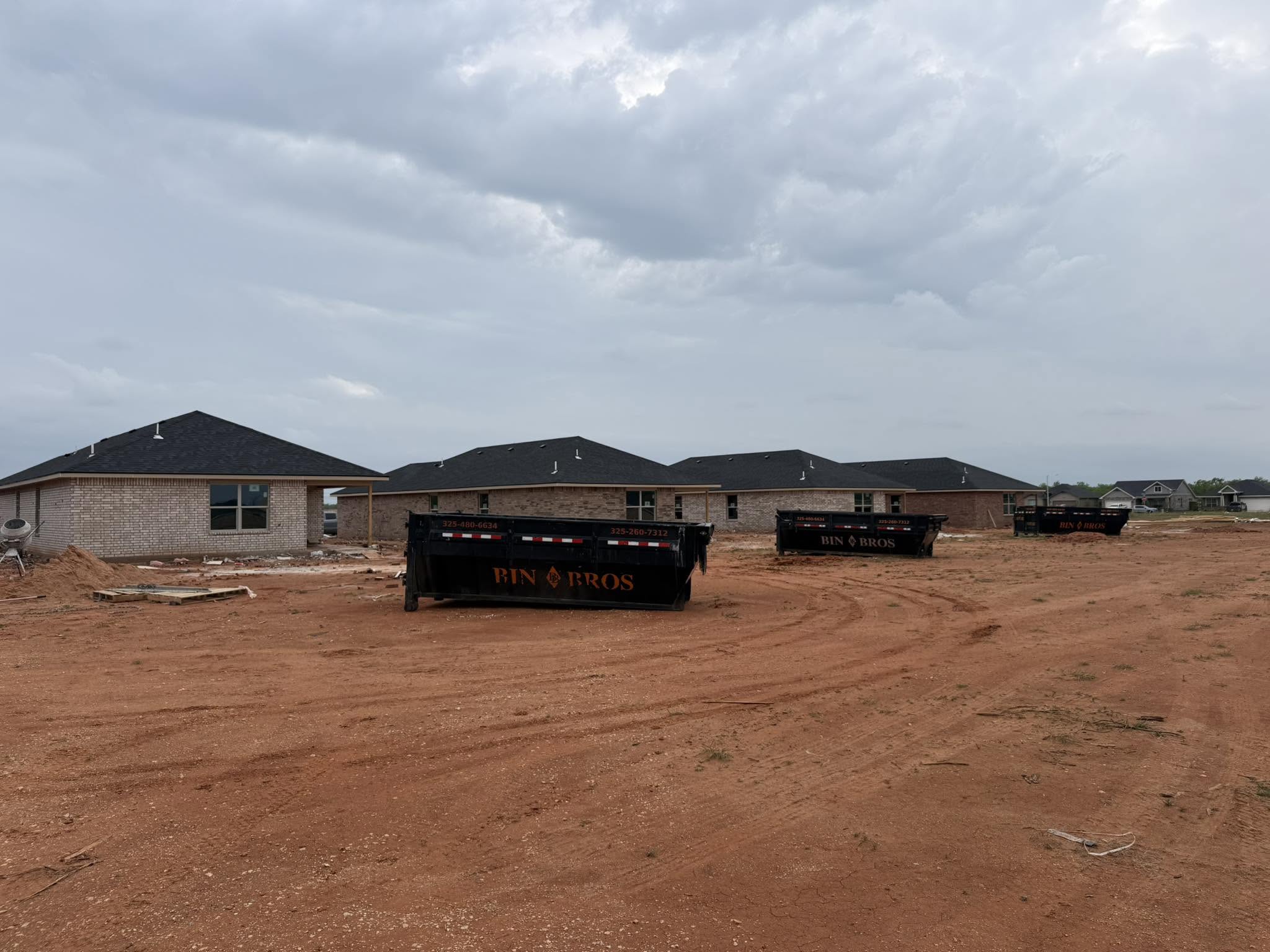 Active residential construction jobsite